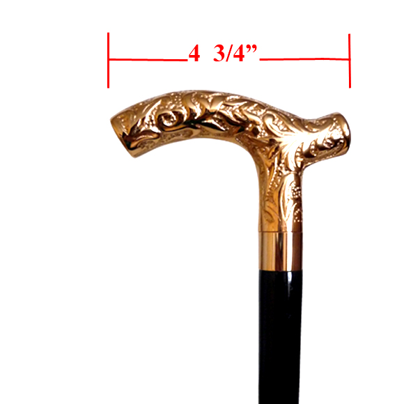 40109G Gold Large Derby Brass Stick - Click Image to Close